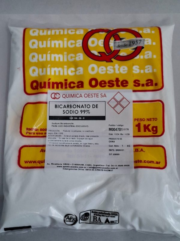 BICARBONATO DE SODIO 99% bolsx1KG