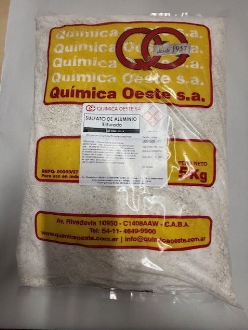SULFATO DE ALUMINIO Triturado bolsx1Kg