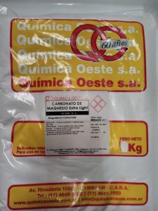 CARBONATO DE MAGNESIO Extra Ligth bolsx1KG