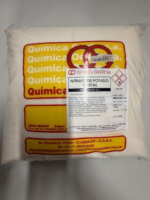 NITRATO DE POTASIO CRISTAL bolsx5KG