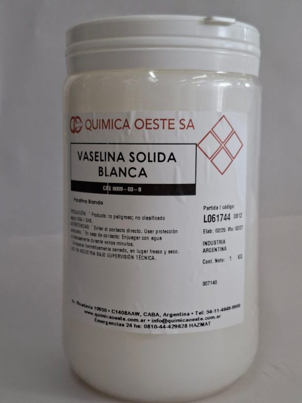 VASELINA SOLIDA BLANCA potex1KG
