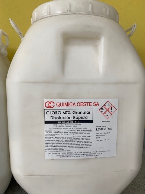 CLORO 60% Granular DIS/RAPIDA cunex50Kg