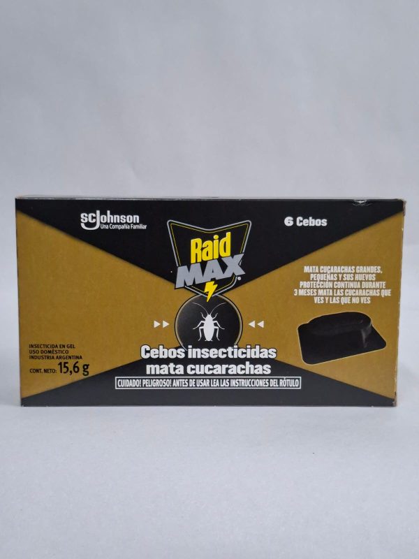 RAID MATA CUCARACHAS CEBOS x 6